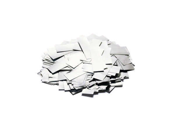 Metallic Confetti rectangular 55x18mm, silver, 1kg