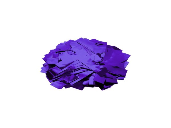 Metallic Confetti rectangular 55x18mm, purple, 1kg