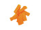 Slowfall Confetti rectangular 55x18mm, neon-orange, uv active, 1kg