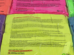 Slowfall Confetti rectangular 55x18mm, neon-yellow, uv...