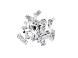 Metallic Confetti rectangular 55x18mm, silver, laser...