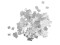 Metallic Confetti Raindrops 6x6mm, silver, 1kg