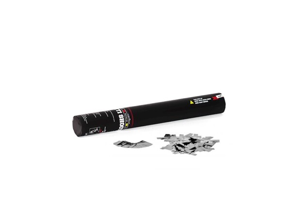 Handheld Confetti Cannon 28cm, silver