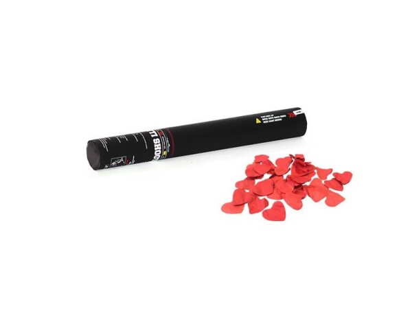 Konfetti-Shooter 50cm, rote Herzen