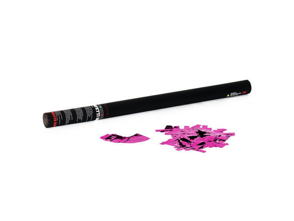 Handheld Confetti Cannon 80cm, pink metallic