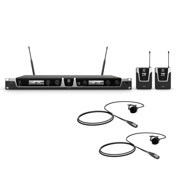 U508 BPL 2 - Système de Micro sans Fil avec 2 x Émetteur Ceinture et 2 x Micro Cravate