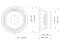 WAF082.00 8" Woofer Ferrite Magnet Aluminium Basket Driver