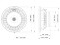 WAF102.50A 10" Woofer Ferrite Magnet Aluminium Basket Driver