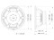 WAF154.00 15" Subwoofer Ferrite Magnet Aluminium Basket Driver