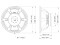SAF184.02 18" Subwoofer Ferrite Magnet Aluminium Basket Driver