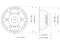 SAF184.03 18" Subwoofer Ferrite Magnet Aluminium Basket Driver