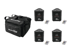 Set 4x AKKU TL-3 QuickDMX + Soft-Bag