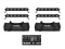Set 4x LED BAR-6 QCL RGBW + 2x Soft-Bag + Controller