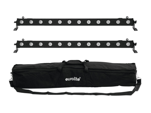 Set 2x LED BAR-12 QCL RGBW + Soft Bag