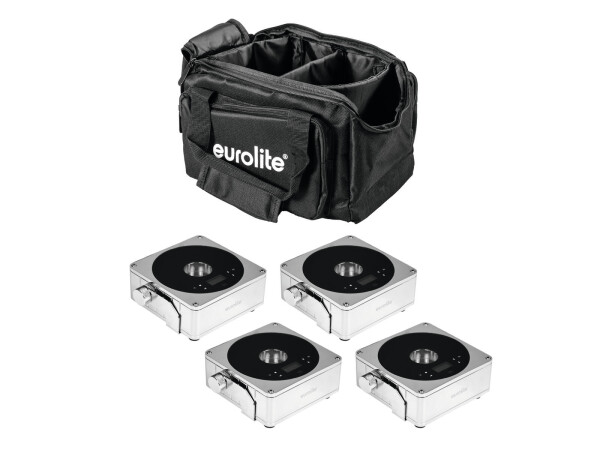 Set 4x AKKU IP Flat Light 1 chrome + Soft Bag
