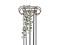 Holland ivy bush tendril classic, artificial, 70cm