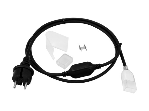 LED Neon Flex 230V Slim Power Cord with Plug