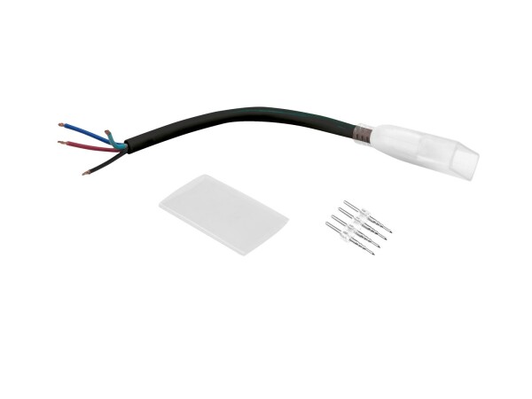 LED Neon Flex 230V Slim RGB Connection Cord with open wires