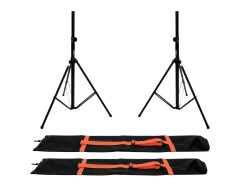 Set 2x BS-2 EU Boxenhochständer + 2x Tragetasche