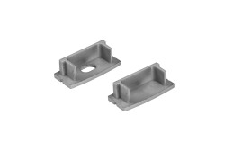 End Caps for U-Profil 20mm silver