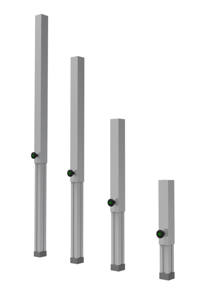 Stage Deck Telescopic Legs 100-180cm - Set 4pcs