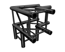 F34 3-way corner C30 90° stage black