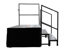 Stage Deck Velvet stage platform skirt 80 x 105cm straight
