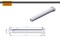MTB steel pin Base d=16mm (132mm) incl. R-Clip