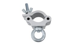 Half Coupler + Eye 340 kg Silver for 50mm tube