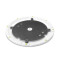 SSP WB SET 1 W - Support de haut-parleur avec base et plaque de poids en fonte, blanc