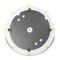 SSP WB SET 1 W - Support de haut-parleur avec base et plaque de poids en fonte, blanc
