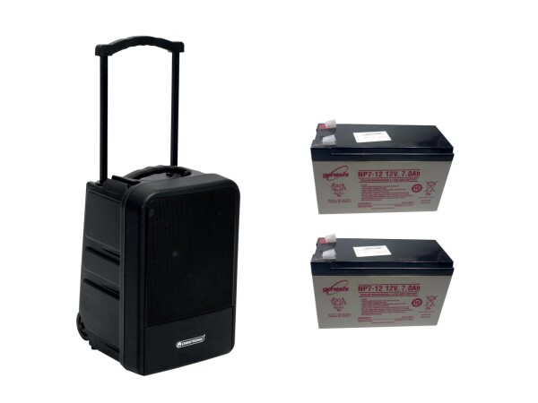 Set MOM-10BT4 Modular wireless PA system + 2x Battery