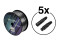 Set DMX cable 2x0.22 100m sw + 10 connectors