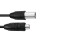 DMX cable IP65 3pin 1.5m bk