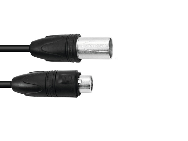 DMX cable IP65 3pin 3m bk
