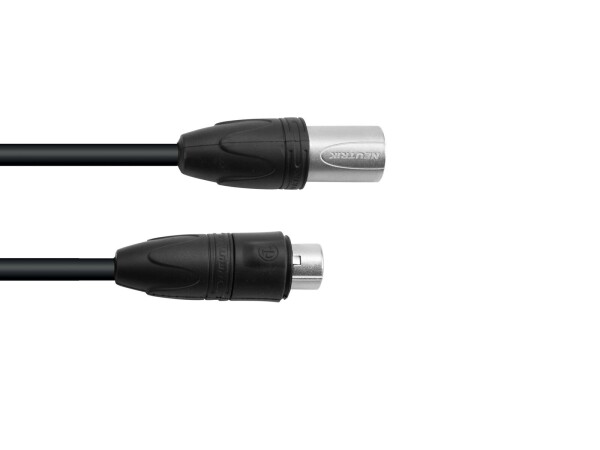 DMX cable IP65 3pin 5m bk