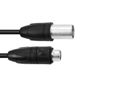 DMX cable IP65 3pin 7.5m bk