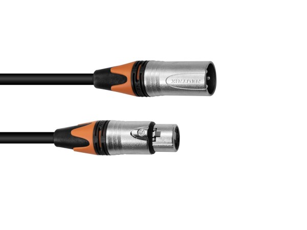 XLR Kabel COL 3pol 3m sw Neutrik