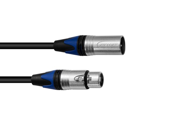 XLR cable COL 3pin 5m bk Neutrik