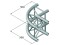 QUADLOCK S6082C-21R 2-Way Corner 90°