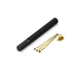 Handheld Cannon Streamers Gold Metallic 50cm