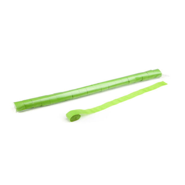 Streamers 10m x 2.5cm Light Green