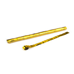 Metallic streamers 10m x 2.5cm - Gold