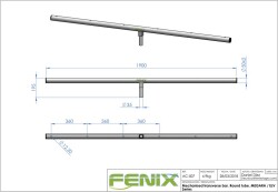 T-Bar AC-506 rund für Stativ Megara/ELV