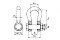 Shackle 3,25t 5/8" BM black