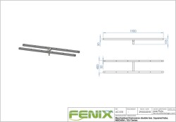 T-Bar AC-510B eckig für Stativ Megara/ELV