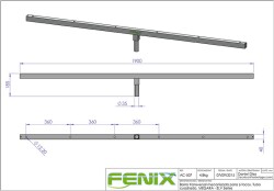 T-Bar AC-507 eckig für Stativ Megara/ELV