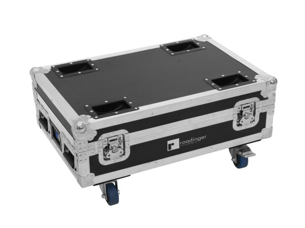 Flightcase 4x AKKU BAR-6 Glow QCL Flex QuickDMX with charging function