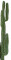 Mexican cactus, artificial plant, green, 123cm