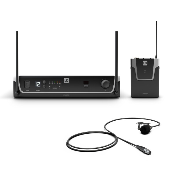 U306 BPL - Sistema per Radiomicrofono con Bodypack e Microfono Lavalier -655 - 679 MHz
